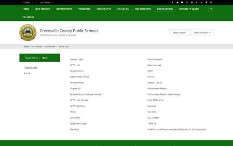 Teacher Links / Teacher Links - Greensville County Public ...