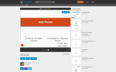 Job portal - SlideShare