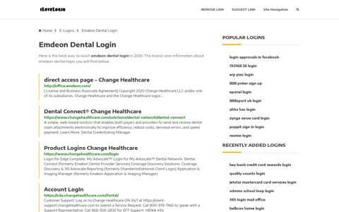 Emdeon Dental Login ❤️ One Click Access - iLoveLogin