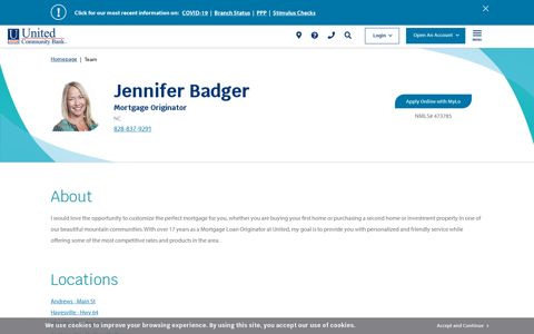 Jennifer Badger - Team | United Community Bank