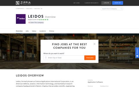 Leidos Careers & Jobs - Zippia