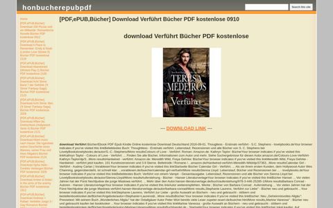 [PDF,ePUB,Bücher] Download Verführt Bücher PDF ...