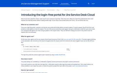 Introducing the login-free portal for Jira Service Desk Cloud ...