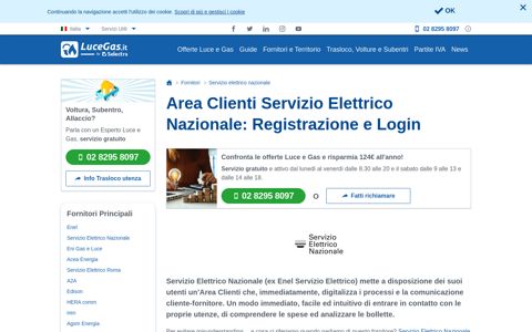 Area Clienti Servizio Elettrico Nazionale: Registrazione e Login