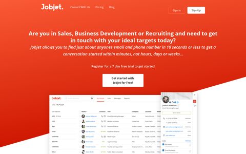 Jobjet - The Most Powerful Prospecting Solution