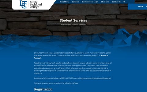Student Services - Lively Technical College
