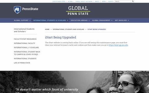 iStart Being Upgraded | Global Penn State