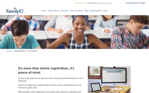 Easy, secure online registration for all school ... - FamilyID