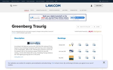 Greenberg Traurig | Law.com