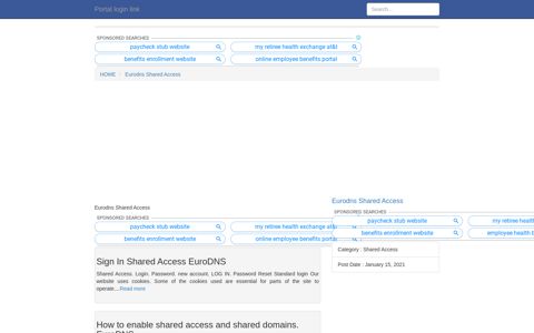 [LOGIN] Eurodns Shared Access FULL Version HD Quality Shared ...