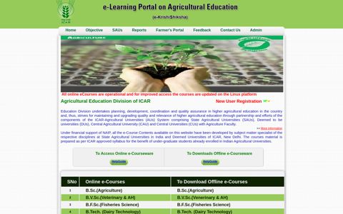 ICAR e-Courses