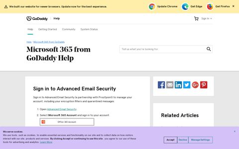 Sign in to Advanced Email Security | Microsoft 365 ... - GoDaddy