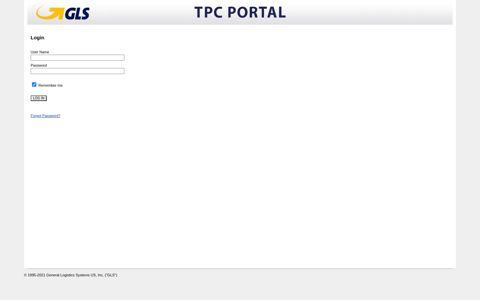 Log in TPC Portal