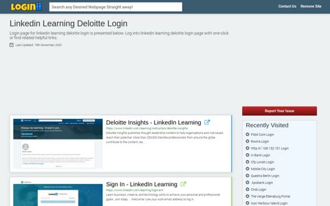 Linkedin Learning Deloitte Login - Loginii.com