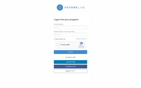 FutureLab - Sign In