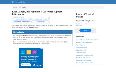 Kcp&L Login, Bill Payment & Customer Support Information