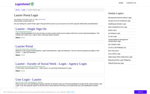 Laurier Portal Login Laurier - Single Sign On - http ...