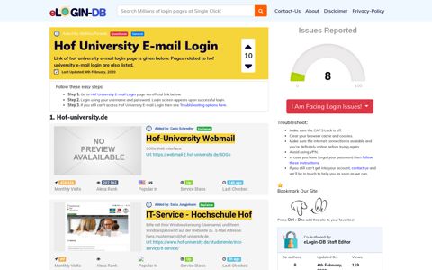 Hof University E-mail Login - штыефпкфь login 0 Views