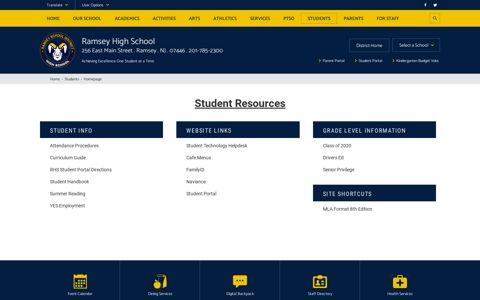 Students / Homepage - Ramsey School District