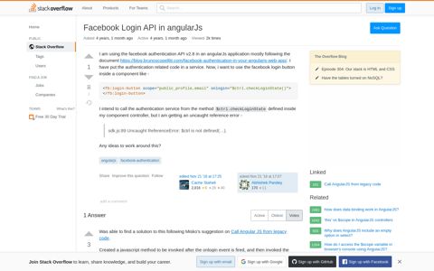 Facebook Login API in angularJs - Stack Overflow