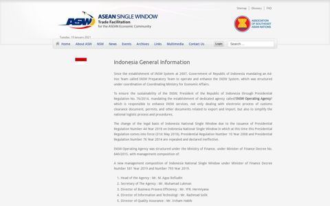 Indonesia General Information - ASEAN Single Window