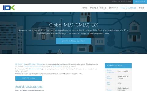 Global MLS (GMLS) MLS/IDX Approved Vendor | IDX Broker