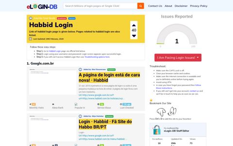Habbid Login - A database full of login pages from all over the internet!