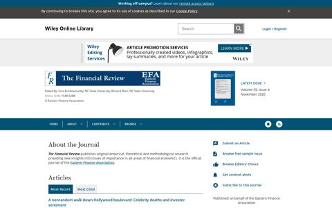 Financial Review - Wiley Online Library