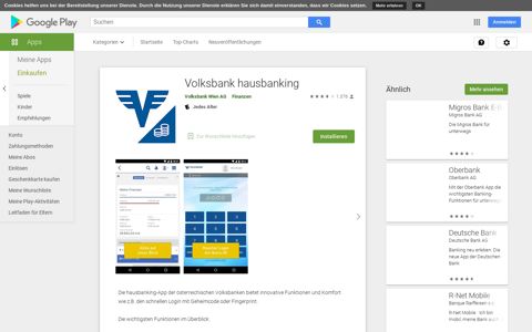 Volksbank hausbanking – Apps bei Google Play