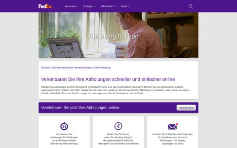 Online-Abholung – FedEx | Deutschland