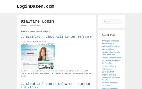 Dialfire - Dialfire - Cloud Call Center Software - LoginDaten.com