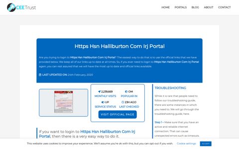 Https Hsn Halliburton Com Irj Portal - Find Official Portal