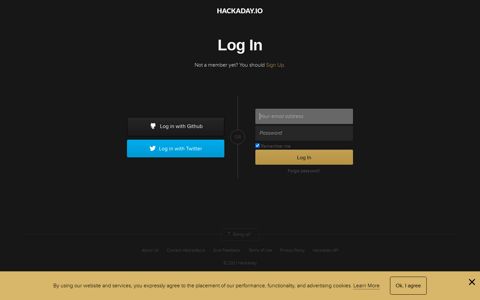 Log In | Hackaday.io