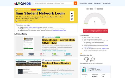 Iium Student Network Login - A database full of login pages ...
