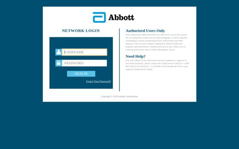 Abbott Laboratories | Sign in