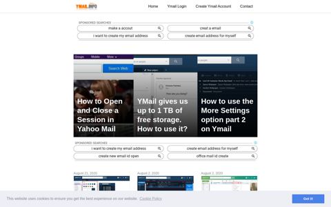 Ymail Info - Create New Ymail Account - Yahoo Mail Login
