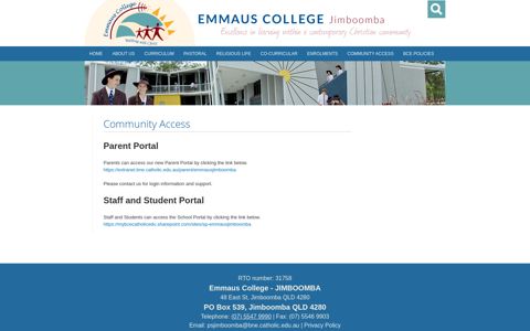 Community Access - Emmaus College Jimboomba