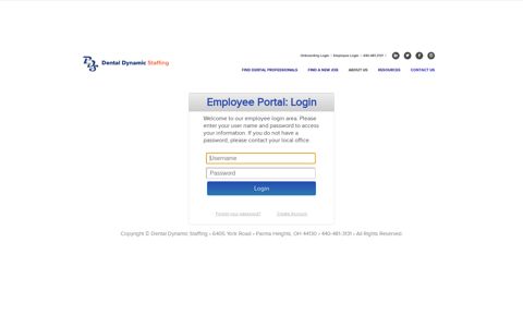 Employee Portal Login