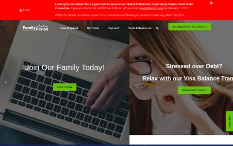 Family First CU: Home Page