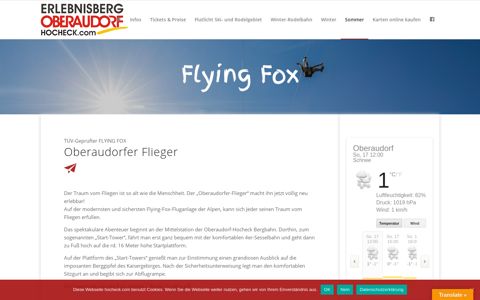Oberaudorfer Flieger - Hocheck Erlebnisberg Oberaudorf