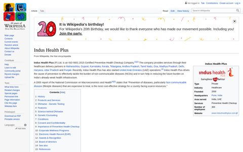 Indus Health Plus - Wikipedia