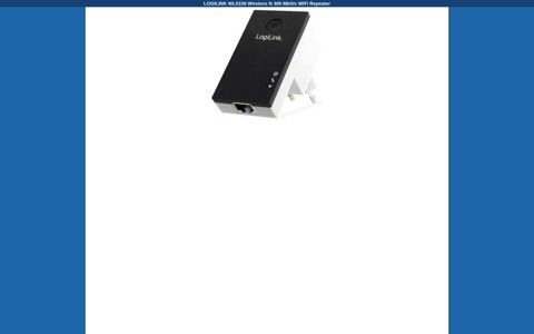 LOGILINK WL0158 Wireless N 300 Mbit/s WiFi Repeater