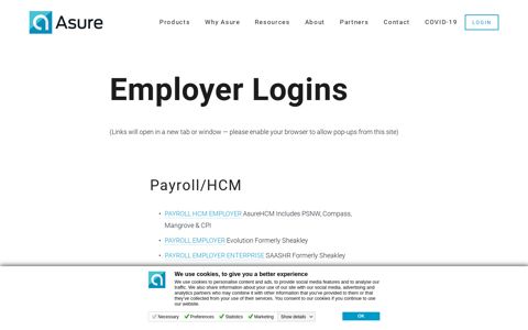 Employer Logins — HR Software & Consulting - Asure Software