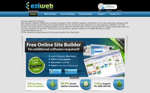 eziWeb Ltd - Portal Home