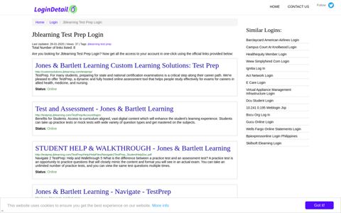 Jblearning Test Prep Login Jones & Bartlett Learning Custom ...