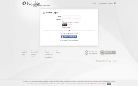 Log in to your Account | IQ Elite
