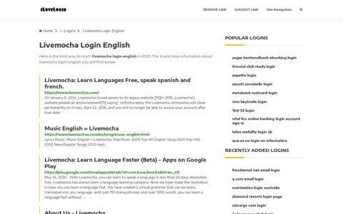 Livemocha Login English ❤️ One Click Access - iLoveLogin