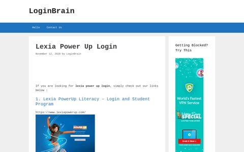 Lexia Power Up Lexia Powerup Literacy - Login And Student ...
