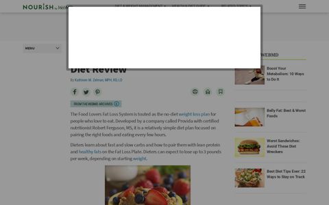 Food Lovers Fat Loss System: Diet Review - WebMD
