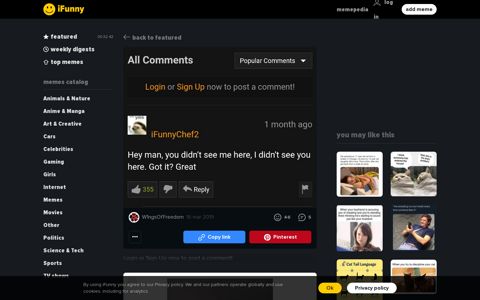 Login or Sign Up now to post a comment! - iFunny :)
